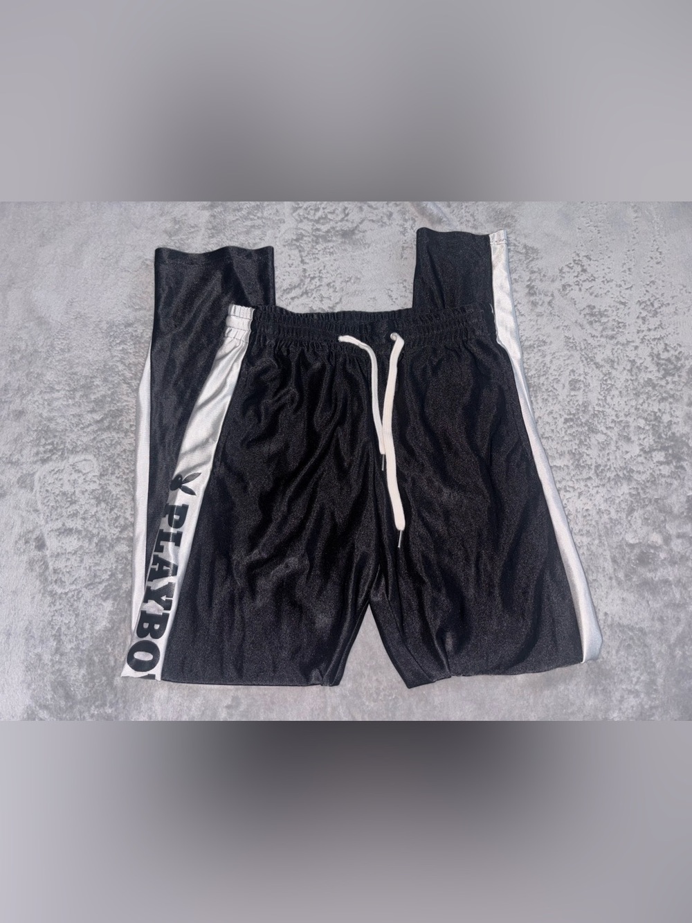 Playboy Black and White Athletic Shorts for Kids